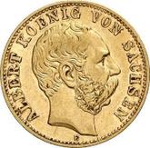 Obverse 10 Mark 1891 E Saxony
