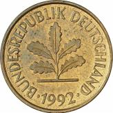 Reverse 5 Pfennig 1992 F