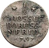 Reverse 1/2 Grosz 1797 B South Prussia