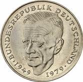 Obverse 2 Mark 1988 G Kurt Schumacher