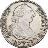Obverse 2 Reales 1777 M PJ