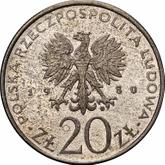 Obverse 20 Zlotych 1980 MW Pattern XXII Summer Olympic Games - Moscow 1980