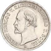 Obverse 1/6 Thaler 1864 B