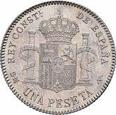 Reverse 1 Peseta 1902 SMV
