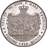 Reverse 2 Thaler 1853 A