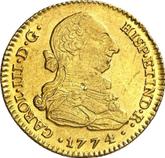 Obverse 2 Escudos 1774 S CF