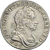 Obverse Shilling 1724 WCC Second draped bust
