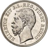 Obverse 2 Mark 1884 A Reuss-Gera