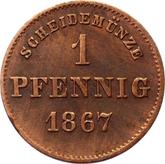 Reverse 1 Pfennig 1867