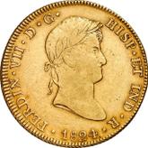 Obverse 8 Escudos 1824 C G