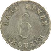 Reverse 6 Kreuzer 1834