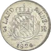 Reverse 3 Kreuzer 1824