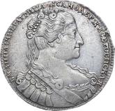 Obverse Rouble 1734 Lyrical portrait