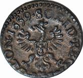 Reverse Schilling (Szelag) 1659 TLB Crown Boratynka