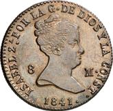 Obverse 8 Maravedís 1841 Denomination on obverse
