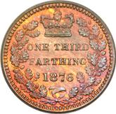Reverse Third Farthing 1876