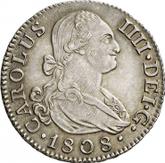 Obverse 2 Reales 1808 M IG