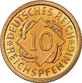 Obverse 10 Reichspfennig 1936 G