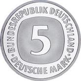 Obverse 5 Mark 1976 D