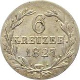 Reverse 6 Kreuzer 1827