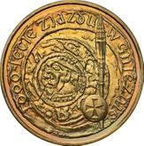 Reverse 2 Zlote 2000 MW RK The 1000th anniversary of the convention in Gniezno