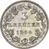 Reverse 3 Kreuzer 1846