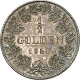 Reverse 1/2 Gulden 1850