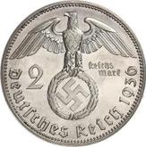Reverse 2 Reichsmark 1936 D