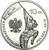 Obverse 10 Zlotych 2018 100th Anniversary of the Military Effort of Polish Americans