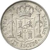 Reverse 1 Escudo 1865