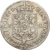 Reverse Ort (18 Groszy) 1652 MW