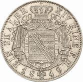 Reverse Thaler 1849 F
