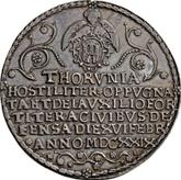 Reverse Thaler 1629 HL Siege of Torun (Brandtaler)