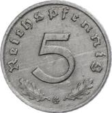 Obverse 5 Reichspfennig 1944 G