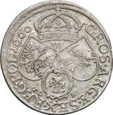 Reverse 6 Groszy (Szostak) 1660 TLB Bust without circle frame