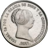 Obverse 20 Reales 1851