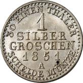 Reverse Silber Groschen 1851 A