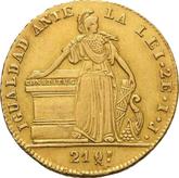 Reverse 2 Escudos 1844 So IJ