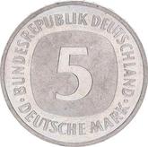 Obverse 5 Mark 1992 G