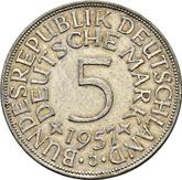 Obverse 5 Mark 1957 J