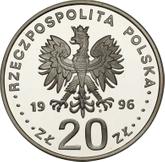 Obverse 20 Zlotych 1996 MW RK 400th Anniversary - Warsaw as Capital City