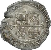 Reverse Sixpence no date (1642-1649) Seventh portrait type