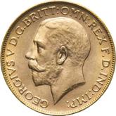 Obverse Sovereign 1919 P