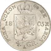 Reverse 4 Groschen 1805 A Silesia