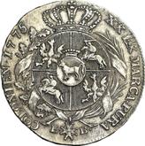 Reverse 1/2 Thaler 1775 EB Ribbon in hair