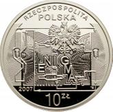 Obverse 10 Zlotych 2007 MW ET 75 years of Breaking Enigma Codes