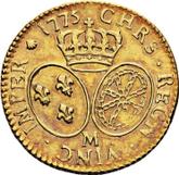 Reverse Louis d'Or 1775 M