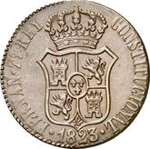 Obverse 6 Cuartos 1823