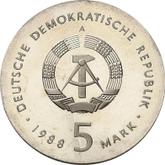 Reverse 5 Mark 1988 A Ernst Barlach