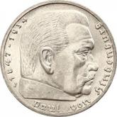 Obverse 5 Reichsmark 1938 J